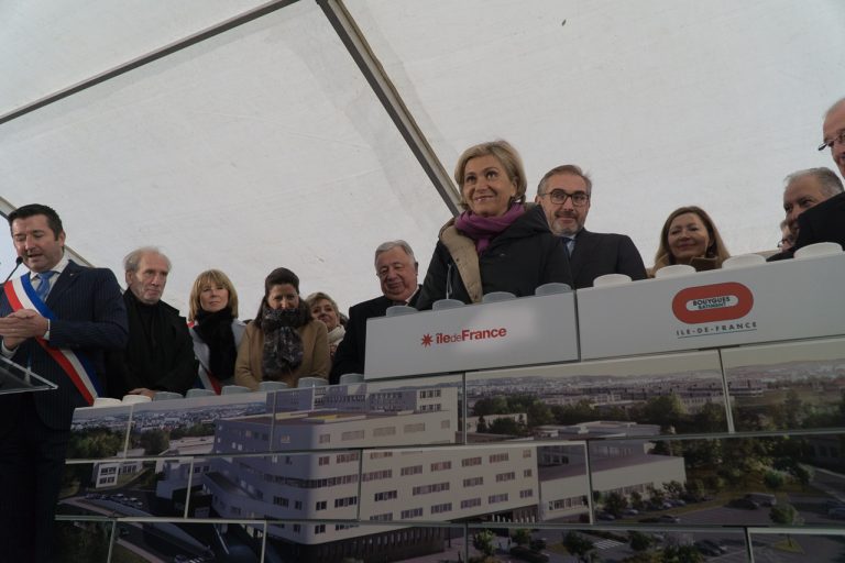 La première pierre du nouveau bâtiment de l’hôpital posée