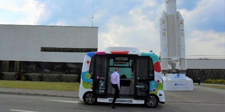 Deux navettes autonomes circuleront sur le site d’Ariane Group