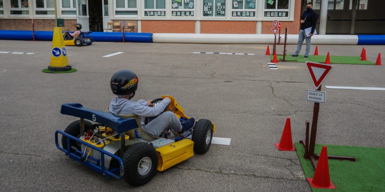 Du karting pour sensibiliser les enfants à la sécurité routière