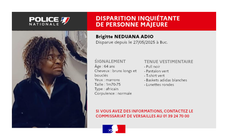 Appel à témoins suite à la disparition d’une sexagénaire