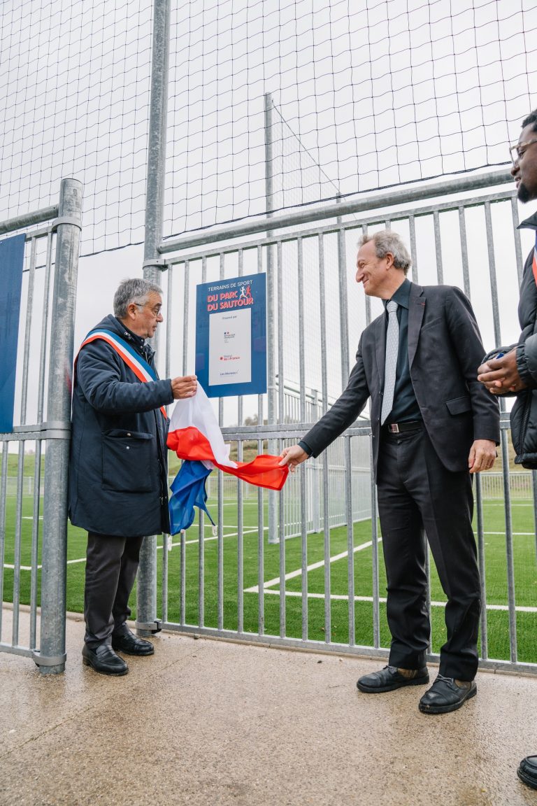 Le terrain de sport du parc du Sautour a été inauguré