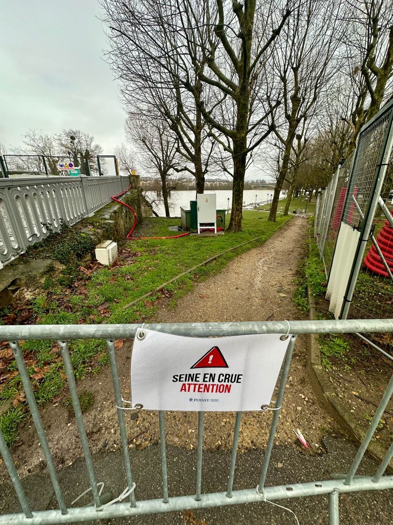 La Seine 3 mètres au-dessus  de son niveau habituel