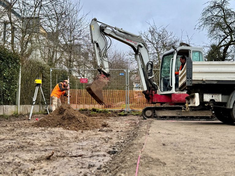 Les travaux de la nouvelle aire de jeux ont commencé