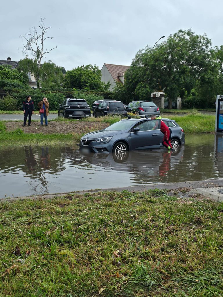 La RD 113 inondée suite aux fortes pluies